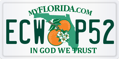 FL license plate ECWP52