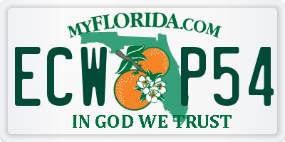 FL license plate ECWP54