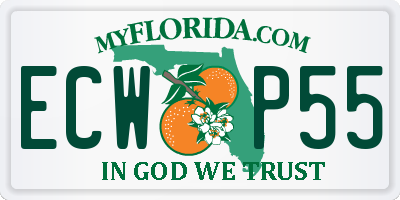 FL license plate ECWP55