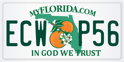 FL license plate ECWP56