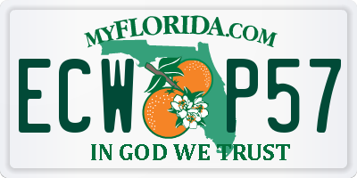 FL license plate ECWP57