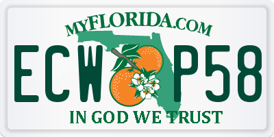 FL license plate ECWP58
