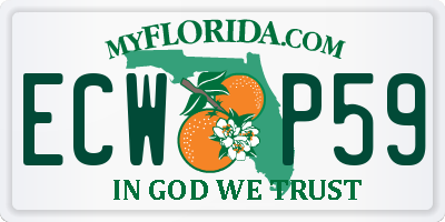 FL license plate ECWP59
