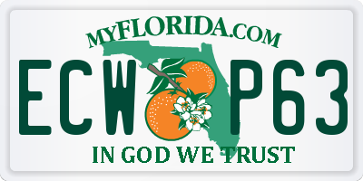 FL license plate ECWP63
