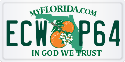 FL license plate ECWP64