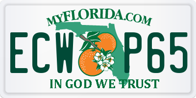 FL license plate ECWP65