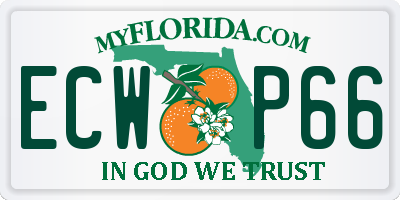 FL license plate ECWP66