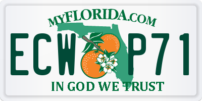 FL license plate ECWP71