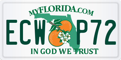 FL license plate ECWP72