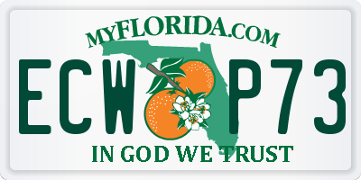 FL license plate ECWP73