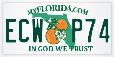 FL license plate ECWP74