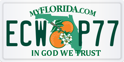 FL license plate ECWP77