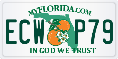 FL license plate ECWP79