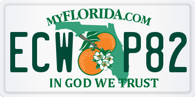 FL license plate ECWP82