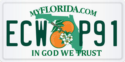 FL license plate ECWP91