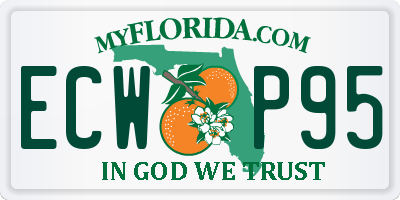 FL license plate ECWP95