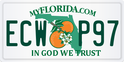 FL license plate ECWP97