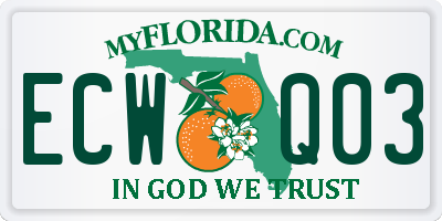FL license plate ECWQ03