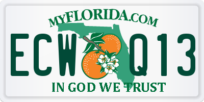 FL license plate ECWQ13