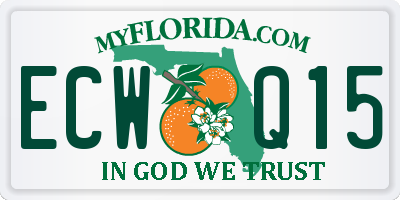 FL license plate ECWQ15