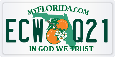 FL license plate ECWQ21
