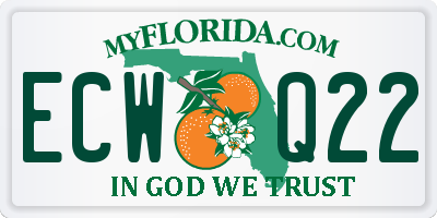 FL license plate ECWQ22