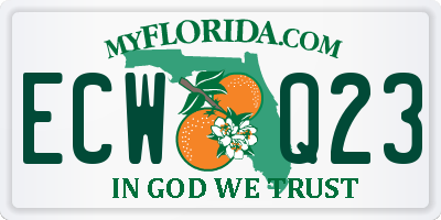 FL license plate ECWQ23
