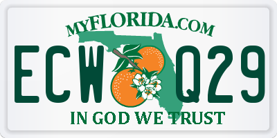 FL license plate ECWQ29