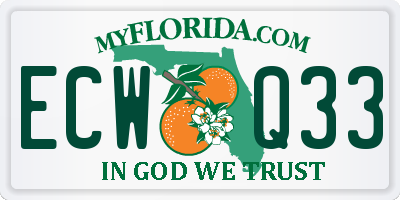 FL license plate ECWQ33