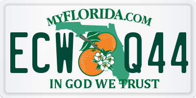 FL license plate ECWQ44