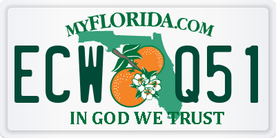 FL license plate ECWQ51