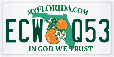 FL license plate ECWQ53
