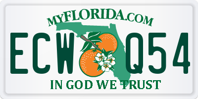 FL license plate ECWQ54