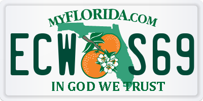 FL license plate ECWS69