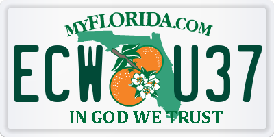 FL license plate ECWU37