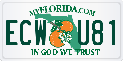 FL license plate ECWU81