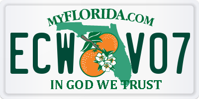 FL license plate ECWV07