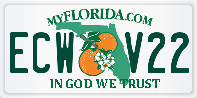 FL license plate ECWV22