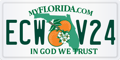 FL license plate ECWV24