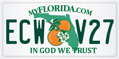 FL license plate ECWV27