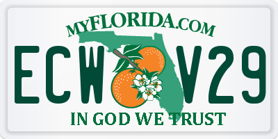 FL license plate ECWV29