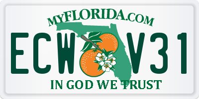 FL license plate ECWV31