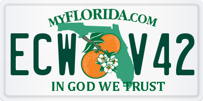 FL license plate ECWV42