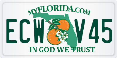 FL license plate ECWV45
