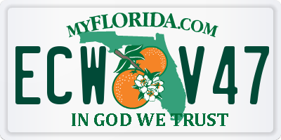 FL license plate ECWV47