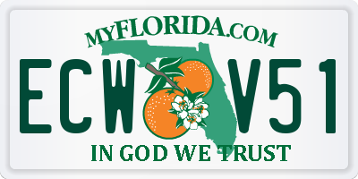 FL license plate ECWV51