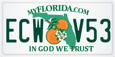 FL license plate ECWV53