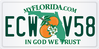 FL license plate ECWV58