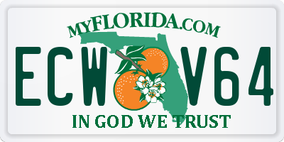 FL license plate ECWV64