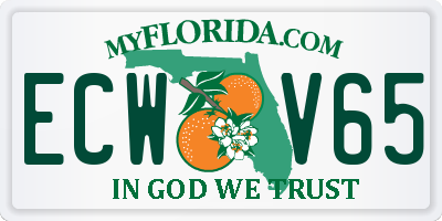 FL license plate ECWV65